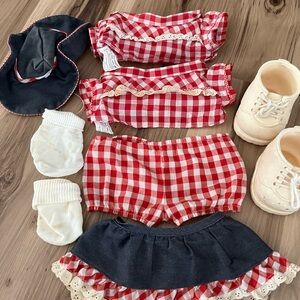 Furskins Cecelia Cece Replacement Clothes  Red Gingham Xavier Roberts